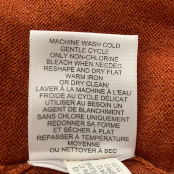 Banana Republic, Cotton/Silk Blend, Argyle, Zip Front Sweater, Size Large - Picture 13 of 13